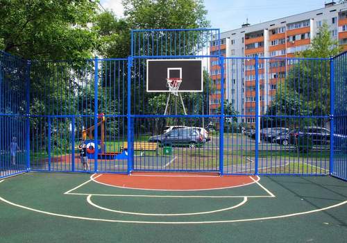 Забор Protect для баскетбольной площадки в Когалыме
